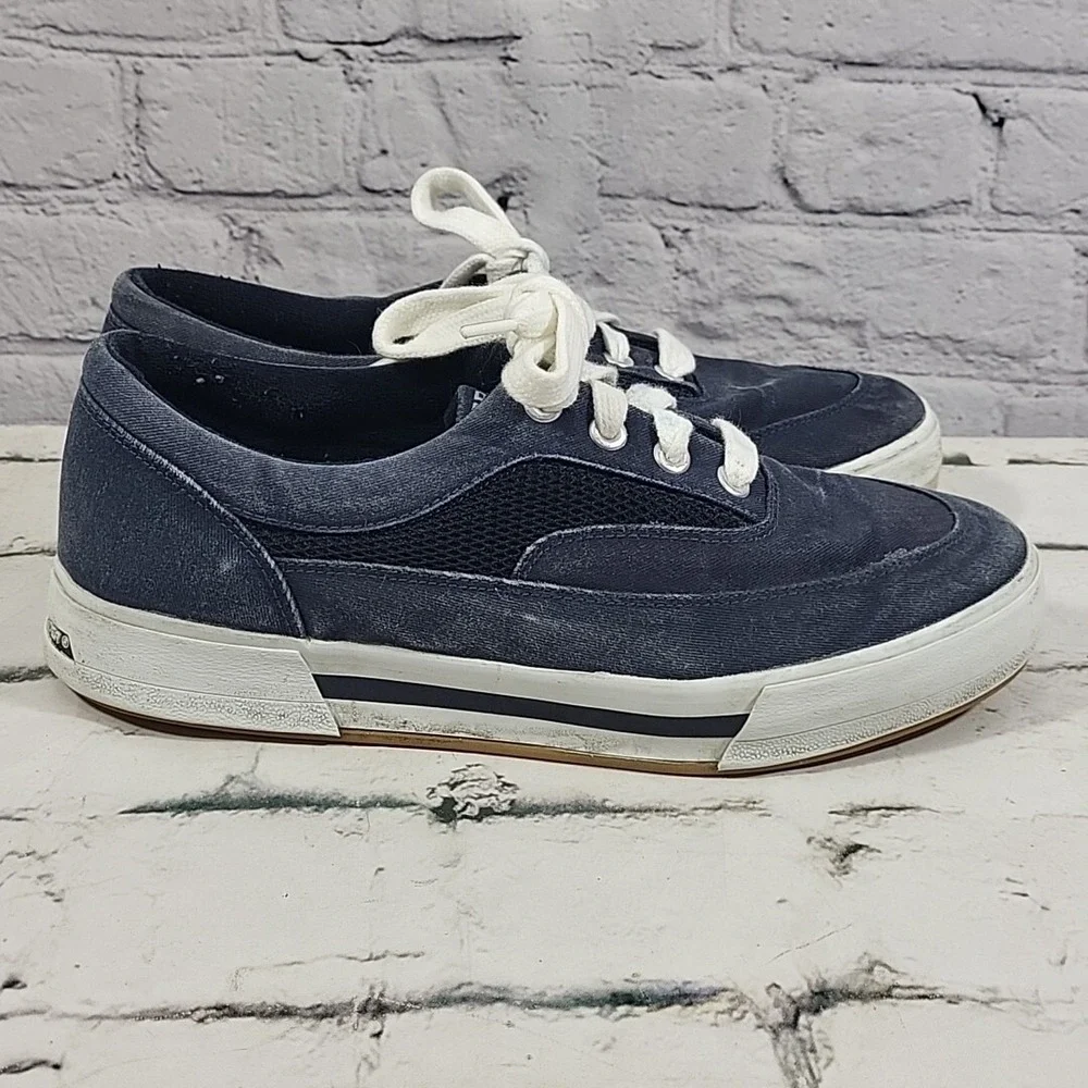 Sperry Top Sider Boat Shoes Womens Sz‎ 9 Navy Blue Platform Chunky Y2K Sneakers